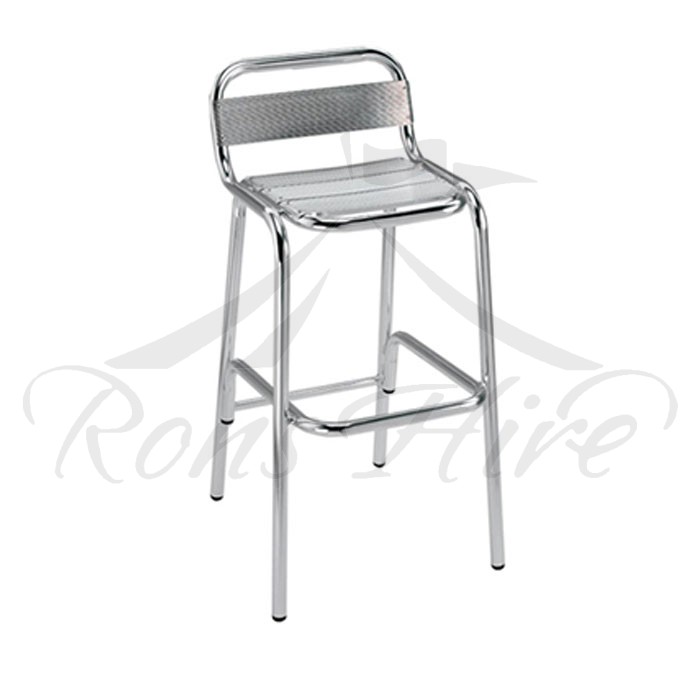 Chrome Metal Cocktail Tall Chair Ron S Hire Event Function