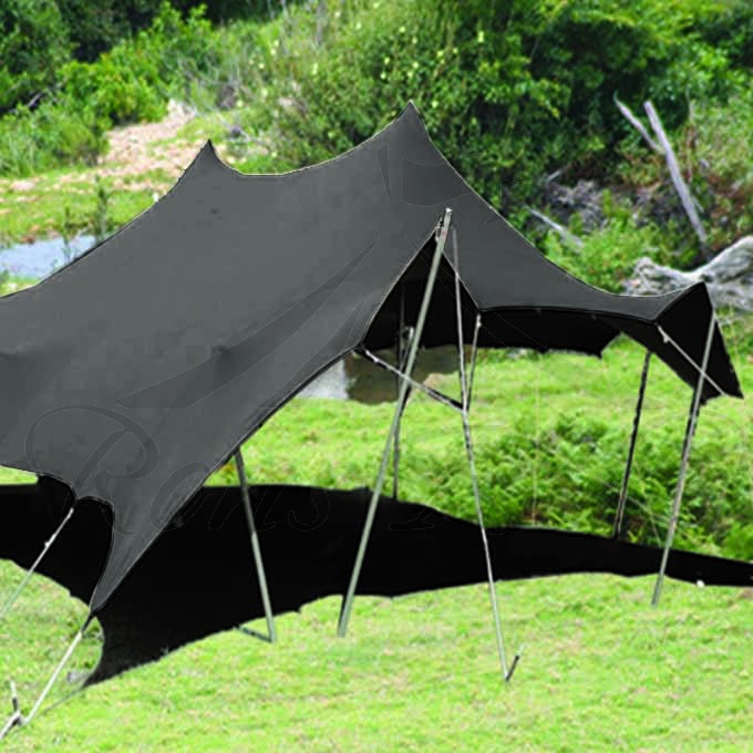 Grey Bedouin Stretch Tent - 6x6m