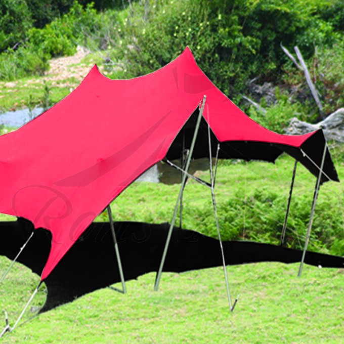 Red Bedouin Stretch Tent - 7.5x15m