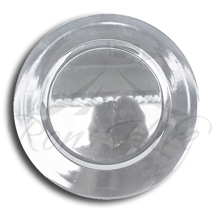 Underplate - Silver Plastic Round Underplate