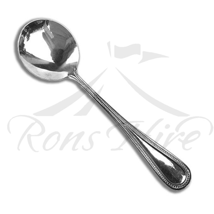 Spoon - Stainless Steel Beaded Soup Spoon