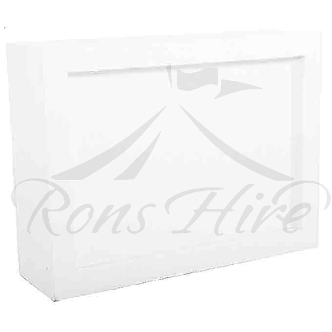 Bar - White Box 1.4m Rectangular Bar