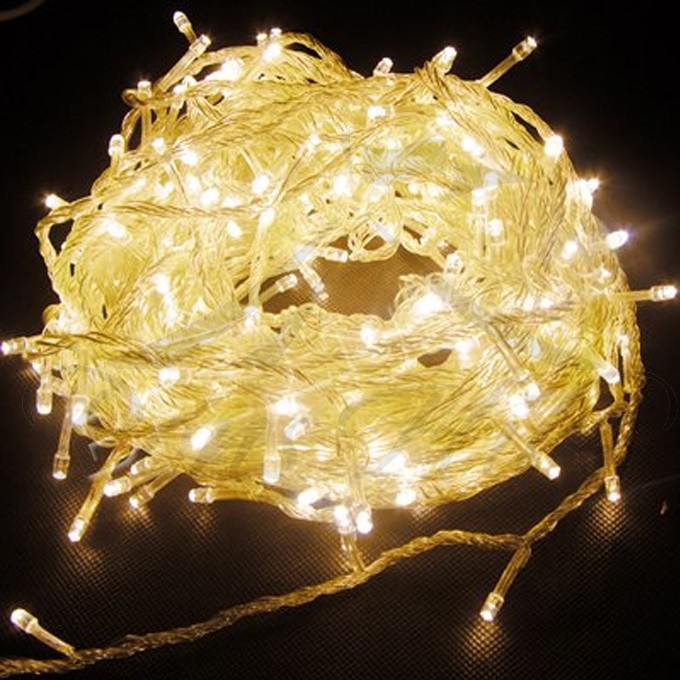 Fairy Lights - White Plastic Battery 1m String Fairy Lights