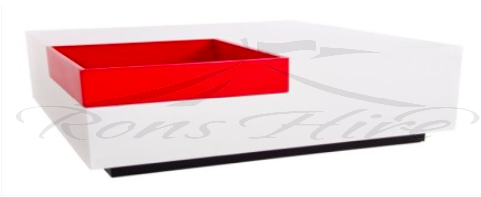 Table - White & Red Calisto Coffee Table