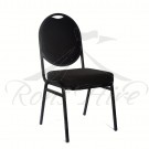 Chair - Black Metal Conference Padded Chair