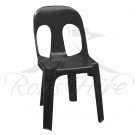 Chair - Black Plastic Ancona Chair