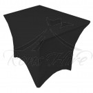 Tablecloth - Black Stretch Stretch 4 Leg Cocktail Tablecloth