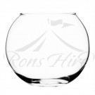Vase - Clear Glass 25cm Round Vase