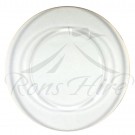 Underplate - Clear Glass Round Underplate