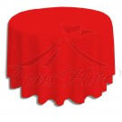 Tablecloth - Red Linen 3.3m Round Tablecloth