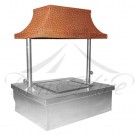 Carvery Unit - Silver/Copper Stainless Steel/Copper Electrical 0.7m x 0.7m x 1.15m Square Main Carvery Unit