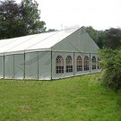 White Steel Frame Marquee - 4x24m