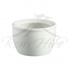 Bowl - White Ceramic Continental China Blanco Small SH500 Sugar Bowl