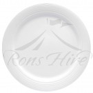 Plate - White Porcelain Noritake Arctic 26.5cm Meat Plate