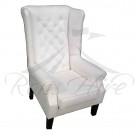 Chair - White Wingback Chair