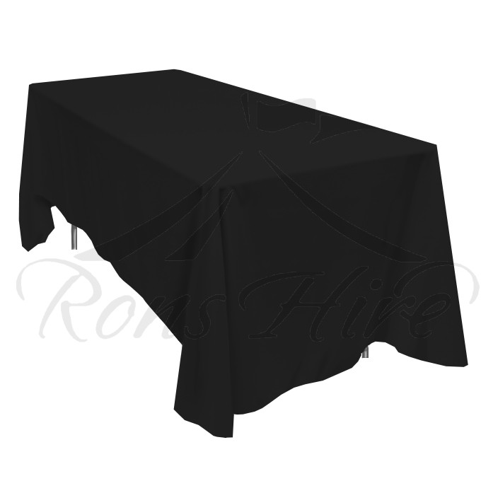Tablecloth - Black Linen 1.5m x 2.5m Rectangular Tablecloth
