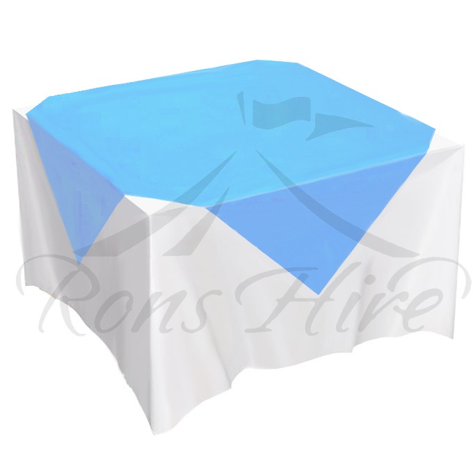 Overlay - Blue Satin 1.5m x 1.5m Square Overlay