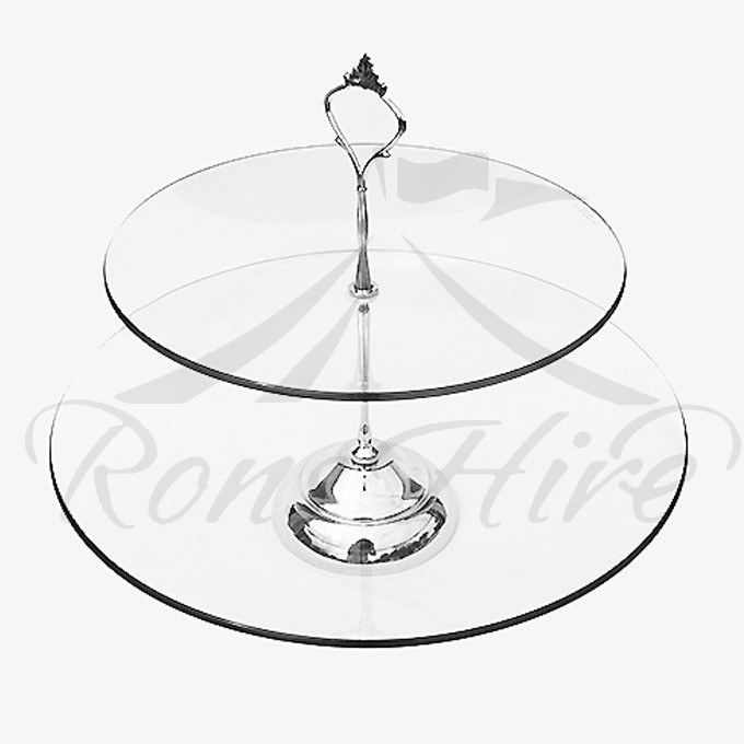 Stand - Clear Glass 30cm Round Cake Stand