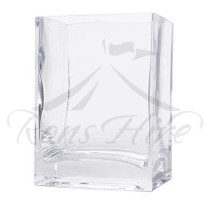 Vase - Clear Glass Fish tank Rectangular Vase