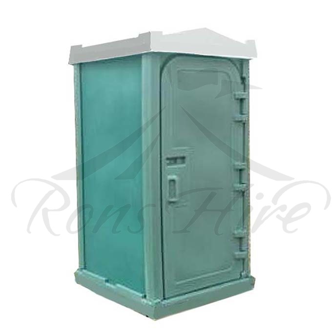 Toilet - Green/Grey Plastic Portable Single Toilet