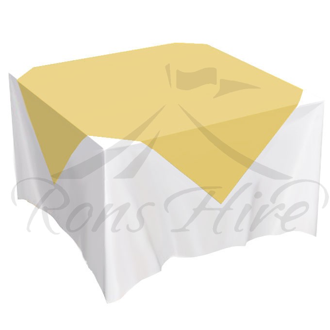 Overlay - Mustard Linen 1.35m x 1.35m Overlay
