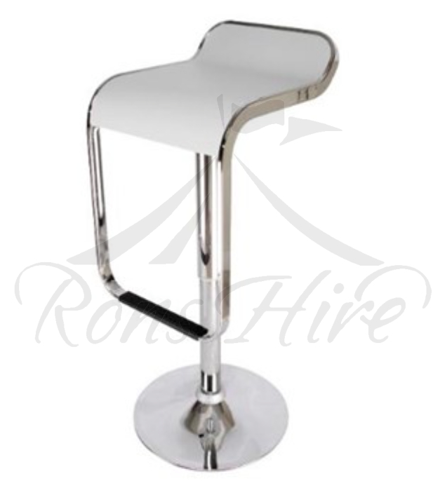 White Waterfall Bar Stool