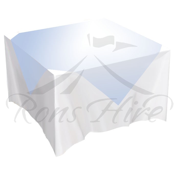 Overlay - Silver Satin 1.5m x 1.5m Square Overlay
