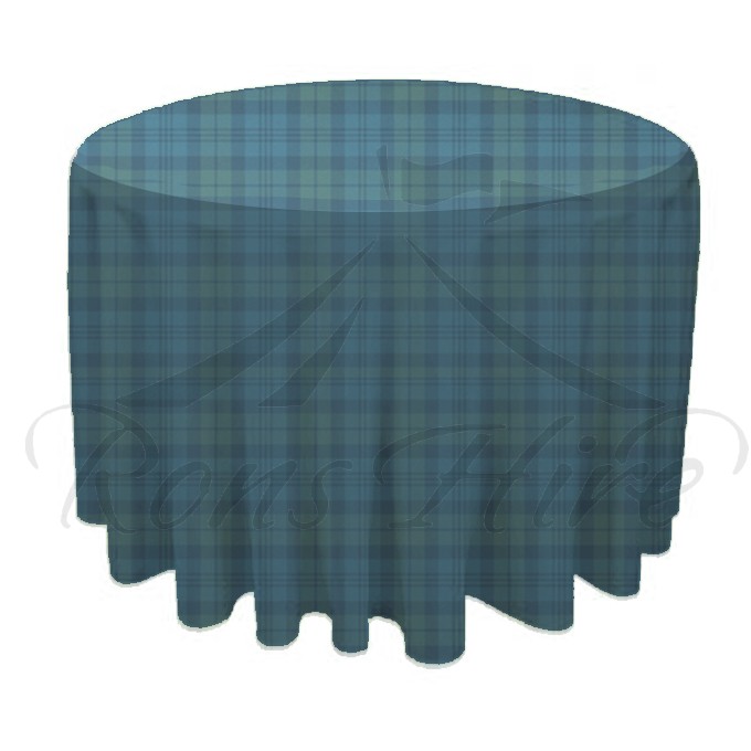 Tablecloth - Tartan Linen 3m Round Tablecloth