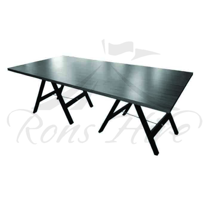 Table - Wallnut Wooden Inanda 2.4m x 1.2m Rectangular Table