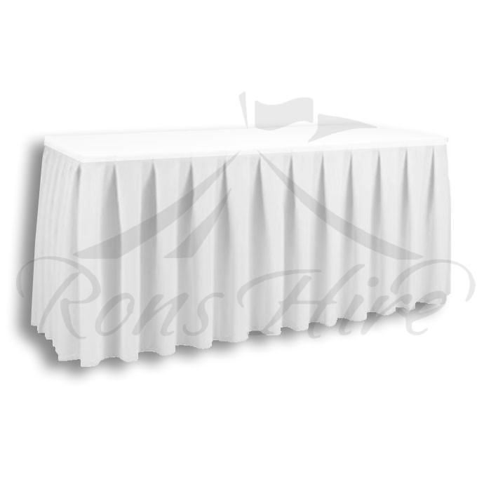 Skirting - White Linen 2.95m x 0.690m Skirting