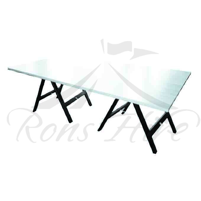 Table - White Wooden Inanda 1.8m x 0.9m Rectangular Table