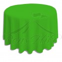 Tablecloth - Green Linen 3.3m Round Tablecloth