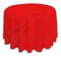 Tablecloth - Red Linen 3.3m Round Tablecloth